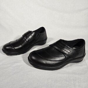 NEW OrthOFeet EMILY 73032 BLACK Leather All-Day-Comfort Shoes Women's 9 B MEDIUM